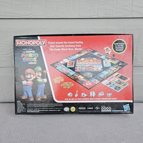 Monopoly The Super Mario Bros. Movie Edition Board Game 8+ 2-6 Players Hasbro - Picture 2 of 6